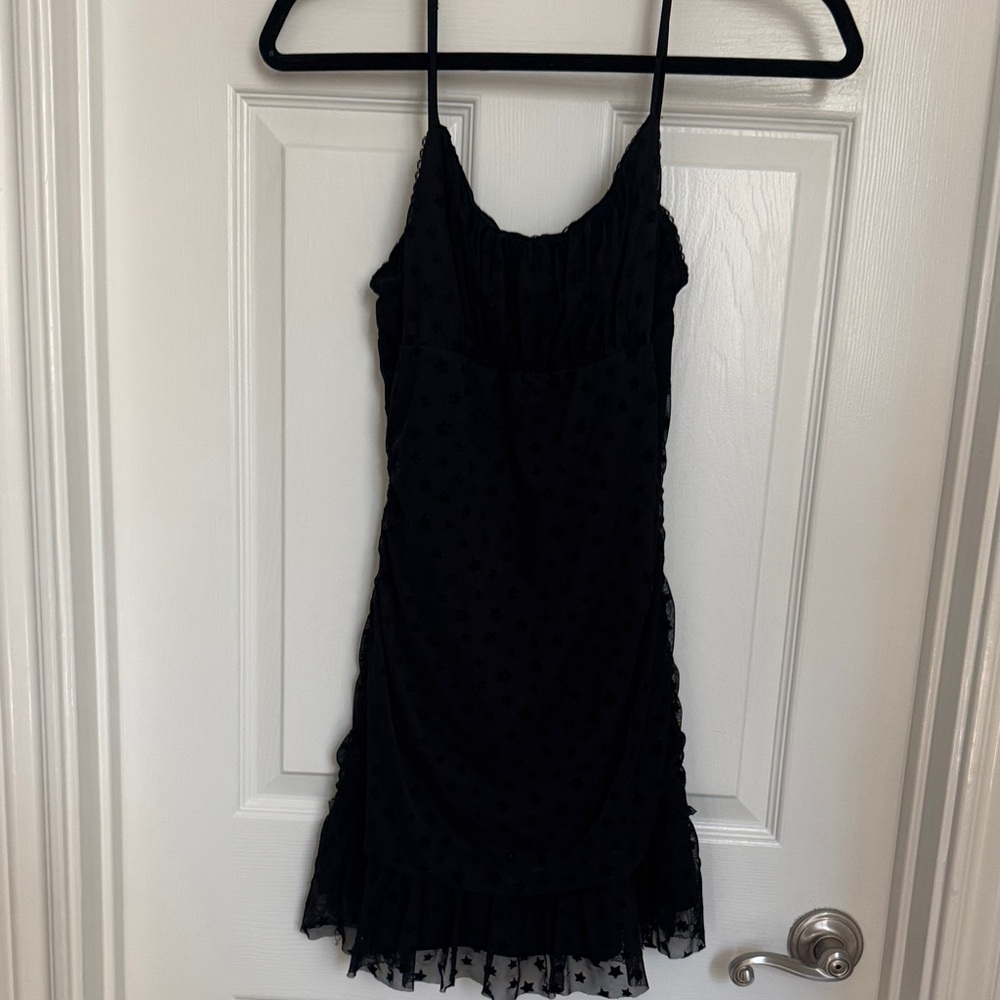 Altar'd State Black Spaghetti Strap Dress